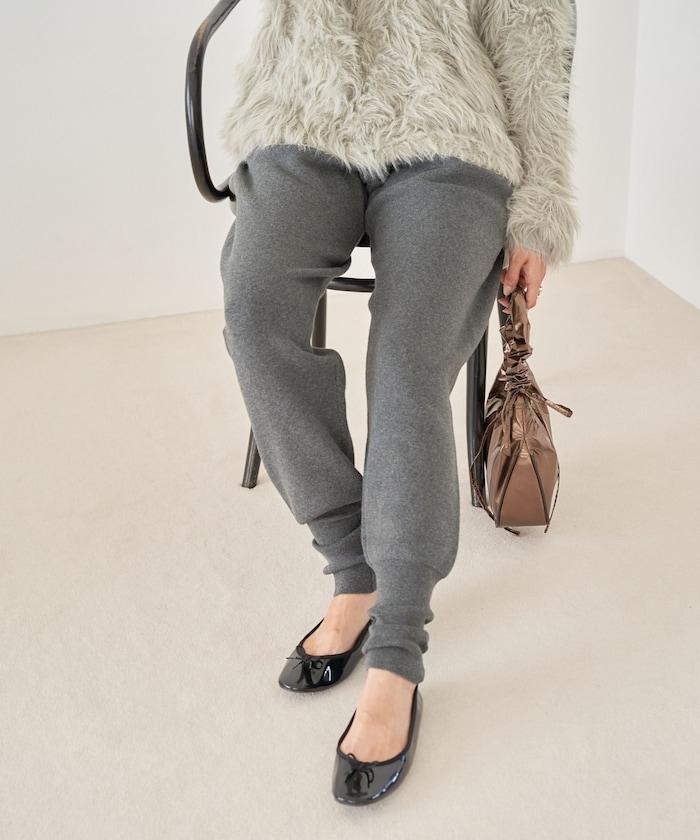 針織休閒束腳褲