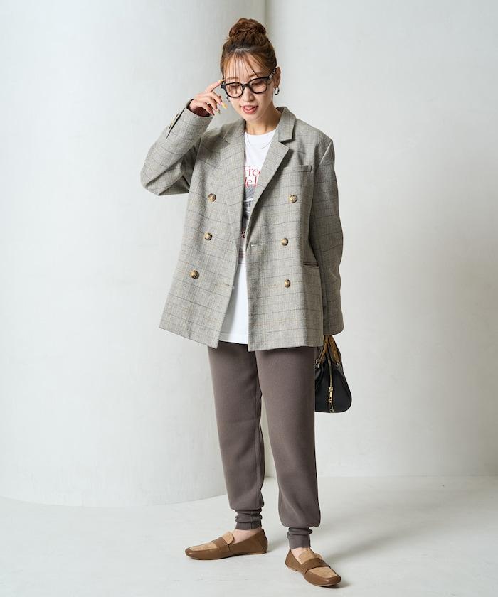 針織休閒束腳褲