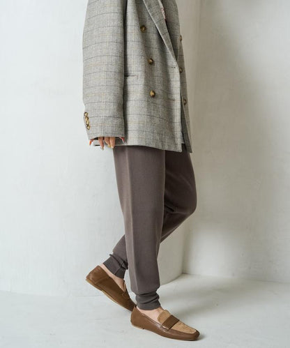 針織休閒束腳褲