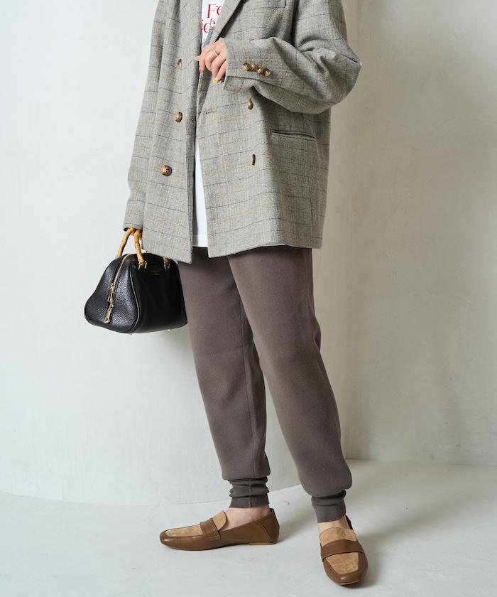 針織休閒束腳褲