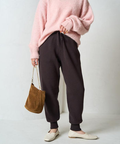 針織休閒束腳褲