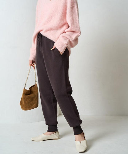 針織休閒束腳褲