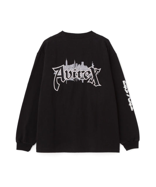 長袖印花T恤 AVIREX NYC