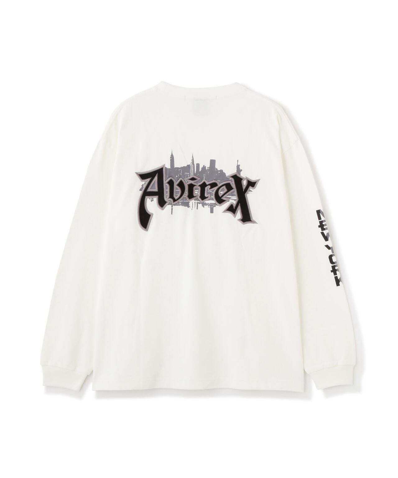 長袖印花T恤 AVIREX NYC