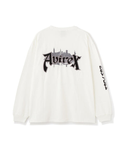 長袖印花T恤 AVIREX NYC
