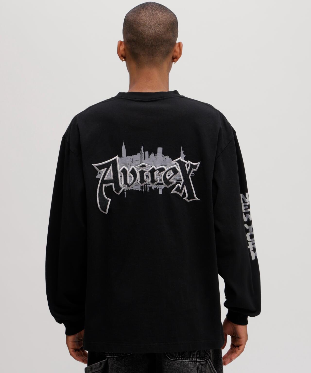 長袖印花T恤 AVIREX NYC