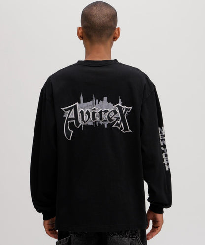 長袖印花T恤 AVIREX NYC