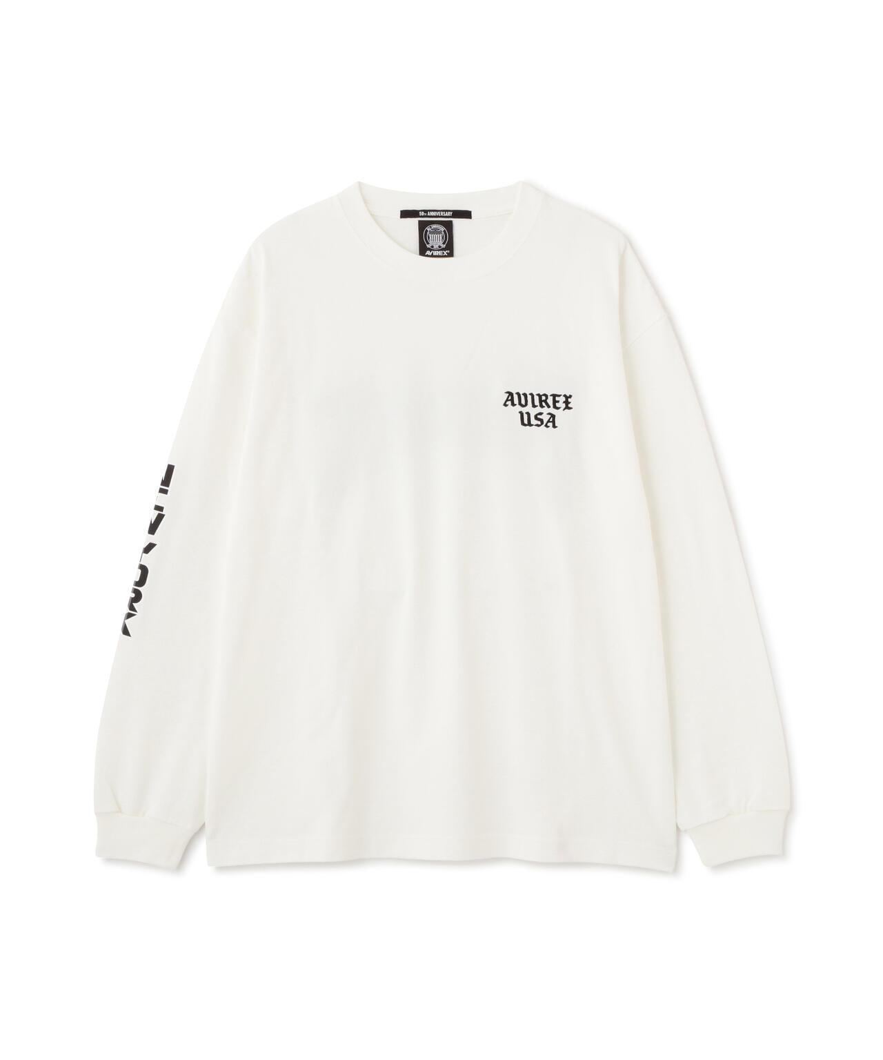 長袖印花T恤 AVIREX NYC