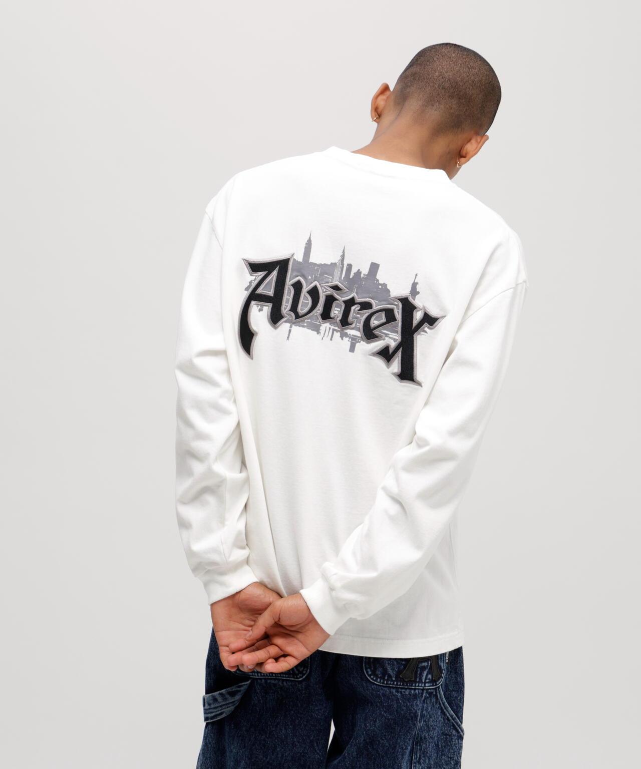 長袖印花T恤 AVIREX NYC