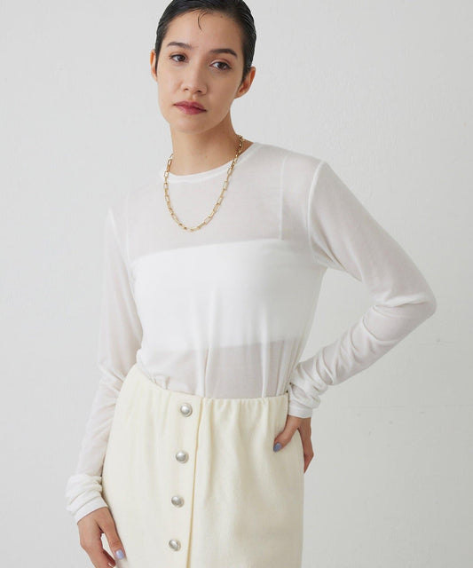 【THE PAUSE】透視長袖T恤