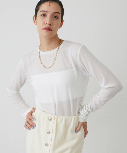 【THE PAUSE】透視長袖T恤