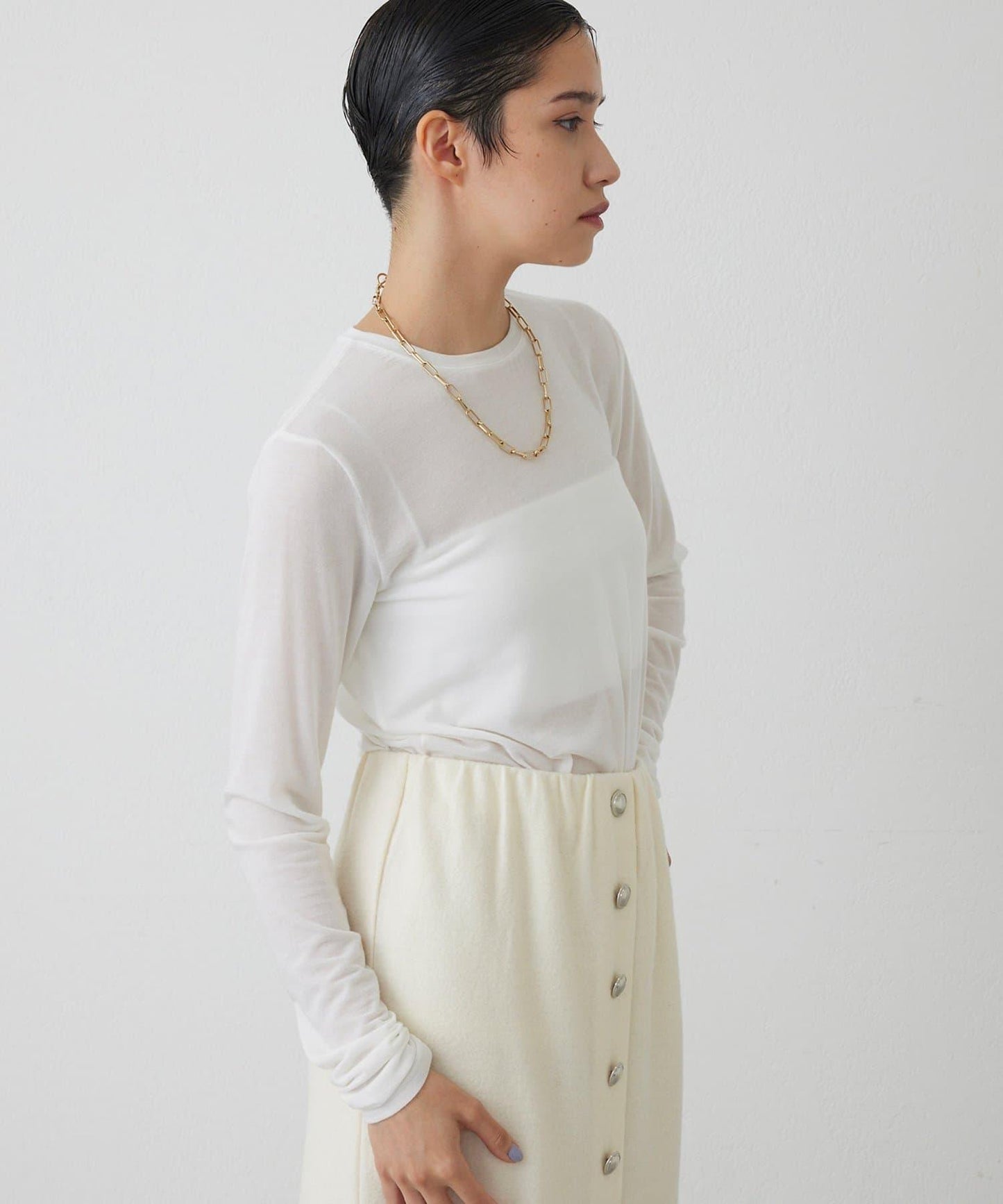 【THE PAUSE】透視長袖T恤