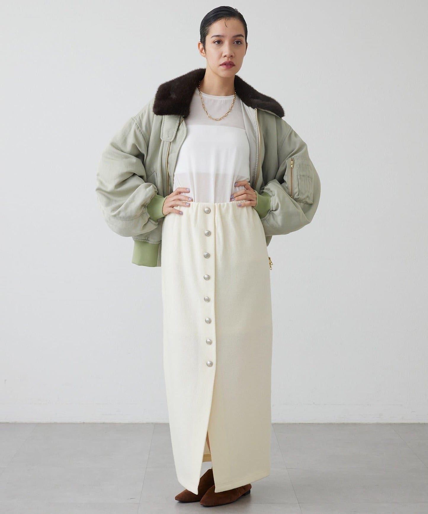 【THE PAUSE】透視長袖T恤