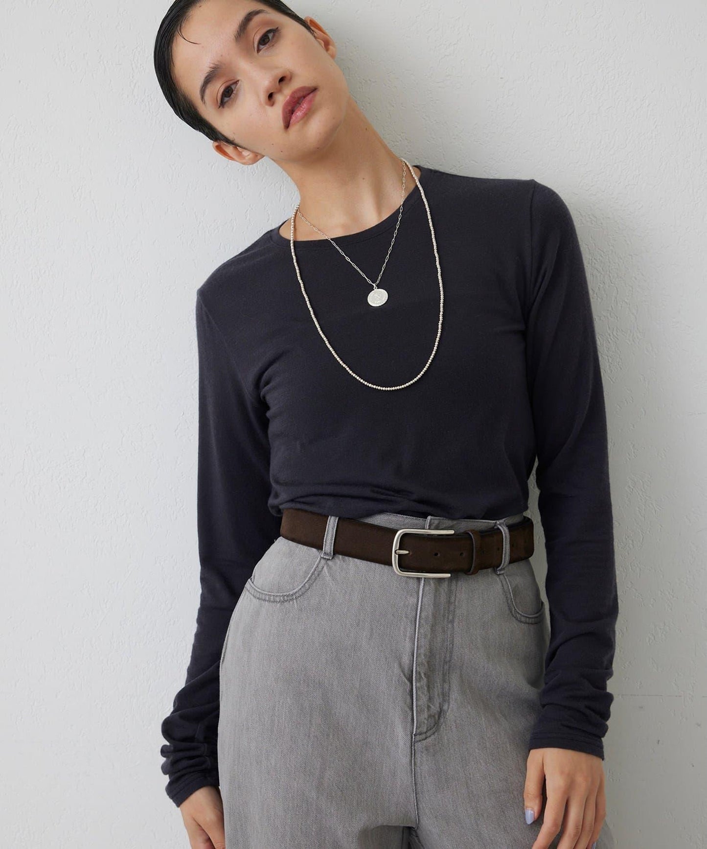 【THE PAUSE】透視長袖T恤