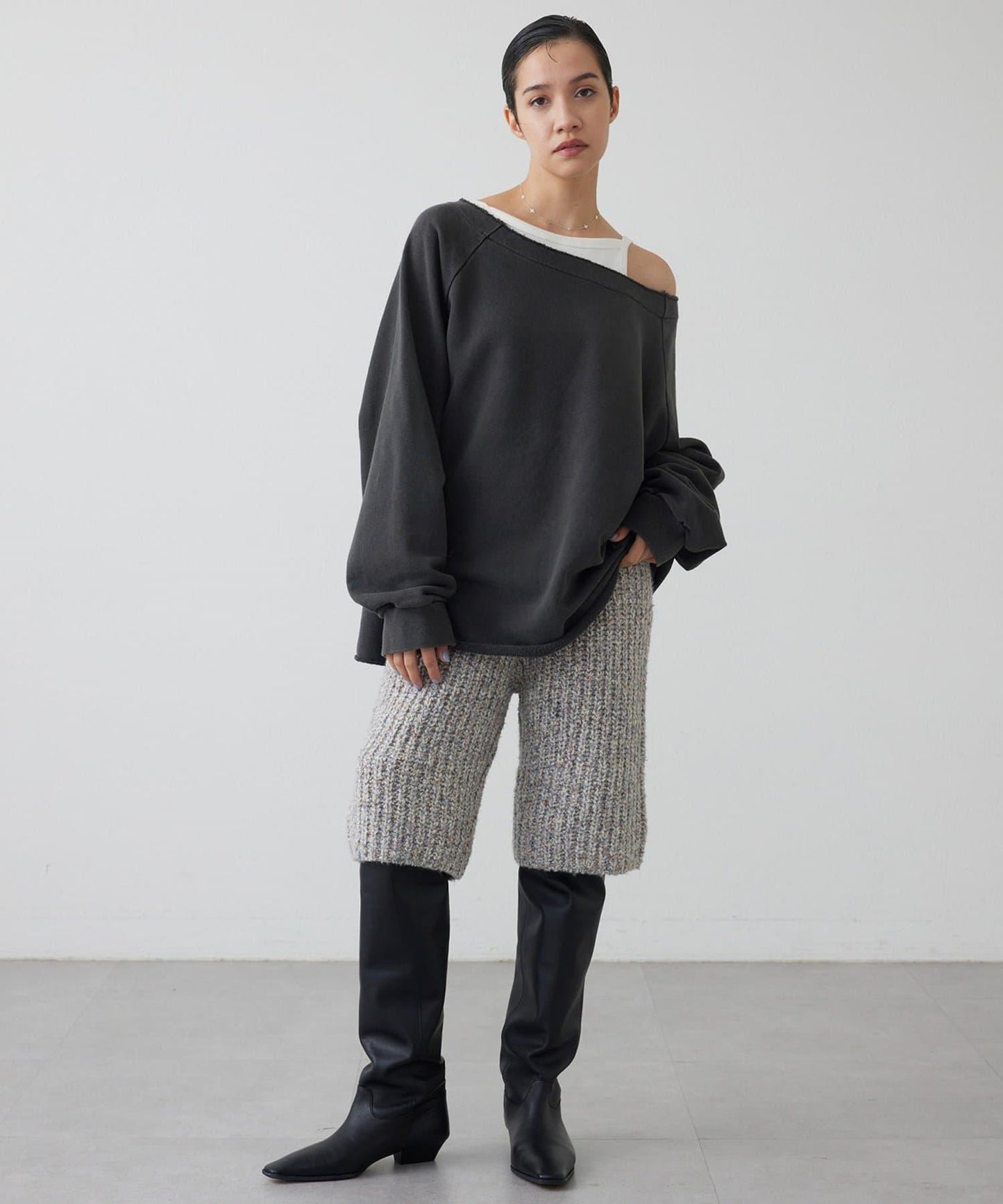 【THE PAUSE】針織短褲