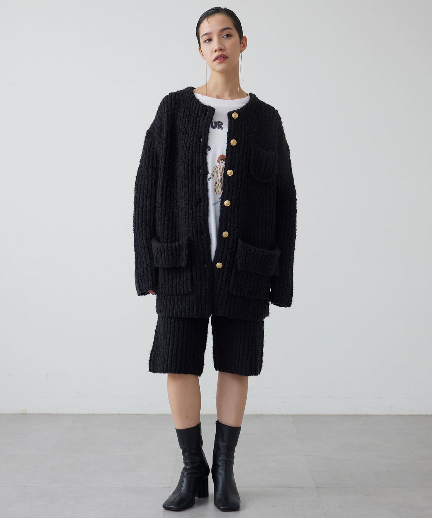 【THE PAUSE】針織短褲