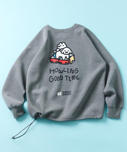 matsui×FREAK'S STORE 特別款「旅行」抽繩後背印花圓領衛衣