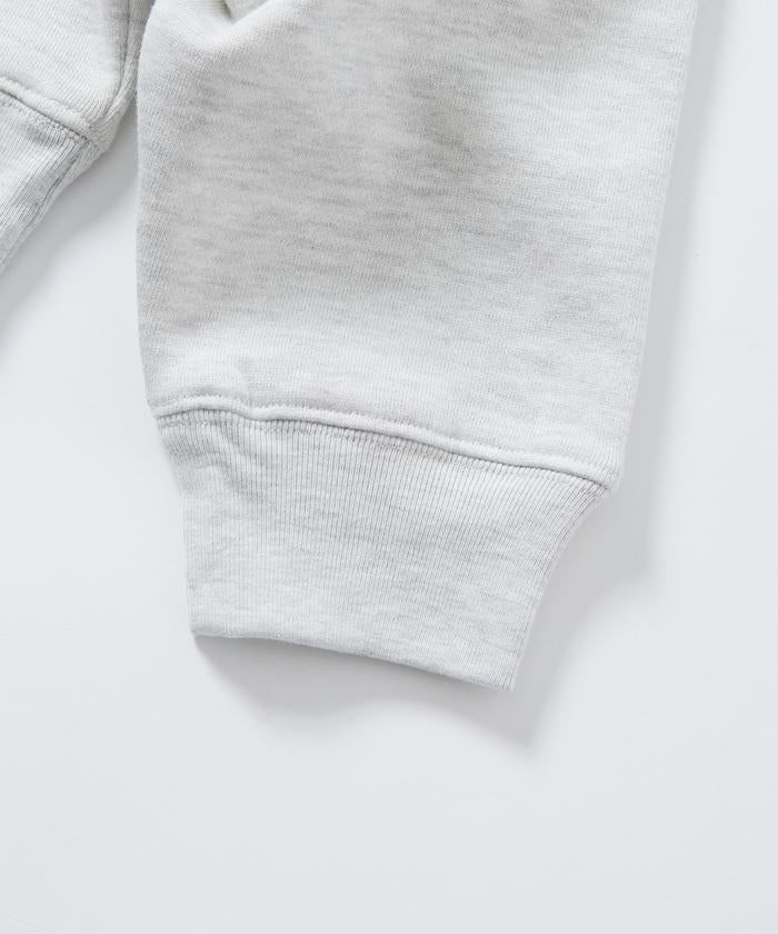 寬鬆版型 動物圖案刺繡 圓領衛衣