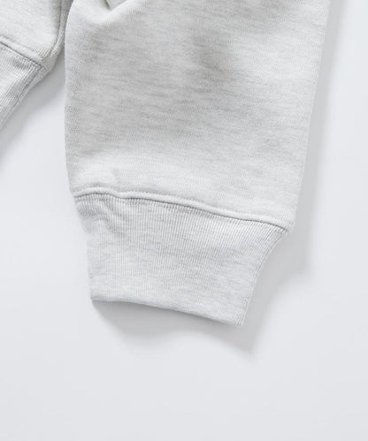 寬鬆版型 動物圖案刺繡 圓領衛衣