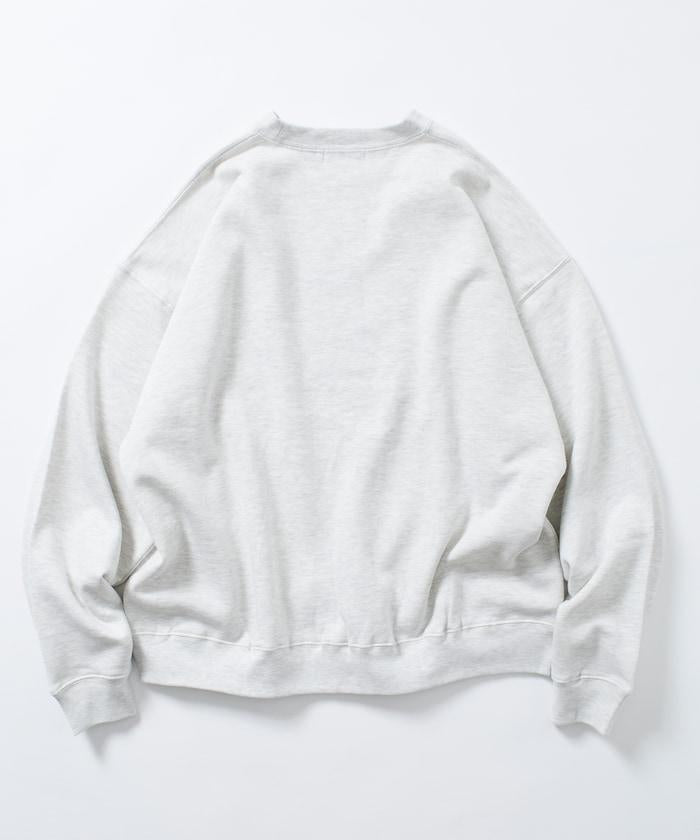 寬鬆版型 動物圖案刺繡 圓領衛衣