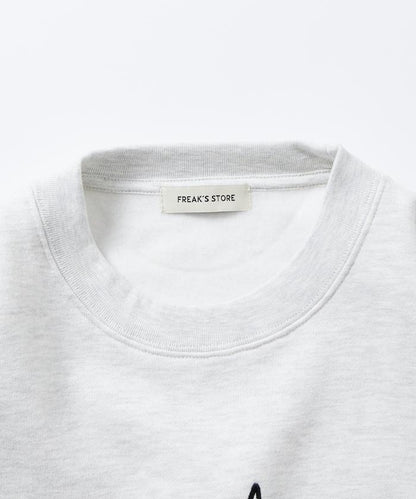 寬鬆版型 動物圖案刺繡 圓領衛衣