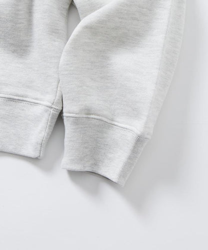 寬鬆版型 動物圖案刺繡 圓領衛衣