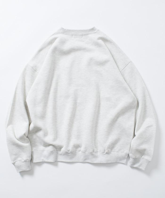 寬鬆版型 動物圖案刺繡 圓領衛衣