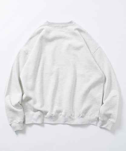 寬鬆版型 動物圖案刺繡 圓領衛衣