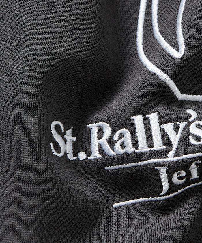 寬鬆版型 動物圖案刺繡 圓領衛衣