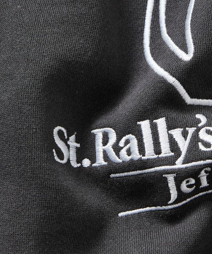 寬鬆版型 動物圖案刺繡 圓領衛衣