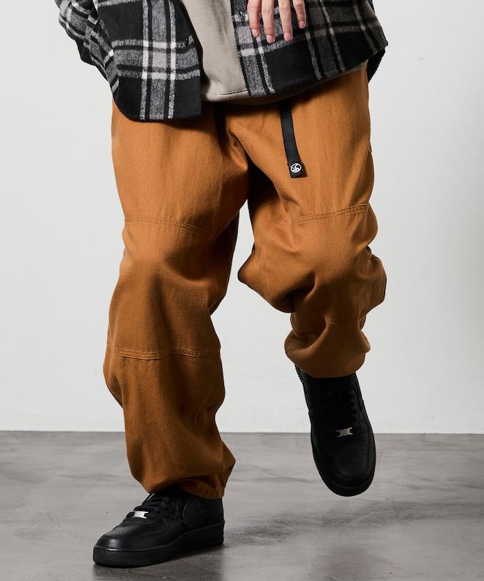 寬鬆版型鴨布雙膝攀巖褲