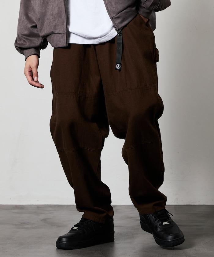 寬鬆版型鴨布雙膝攀巖褲