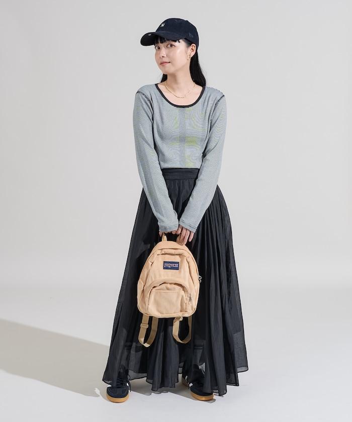 不規則羅紋條紋長袖T恤