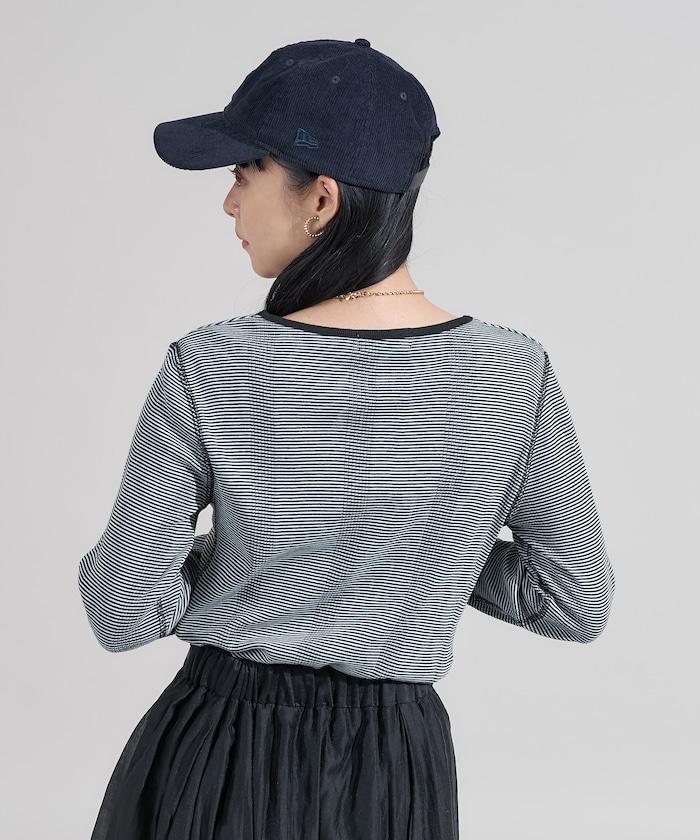 不規則羅紋條紋長袖T恤