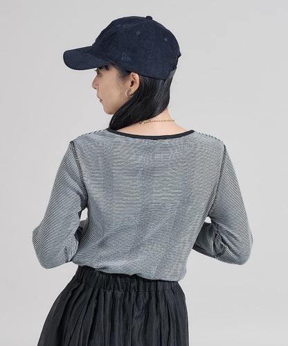 不規則羅紋條紋長袖T恤