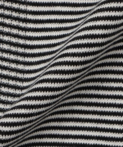 不規則羅紋條紋長袖T恤