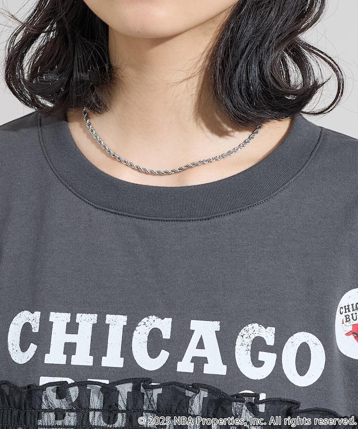 NBA網紗荷葉邊長袖T恤