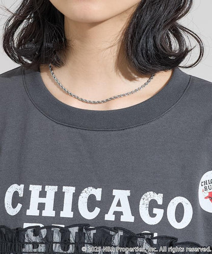 NBA網紗荷葉邊長袖T恤