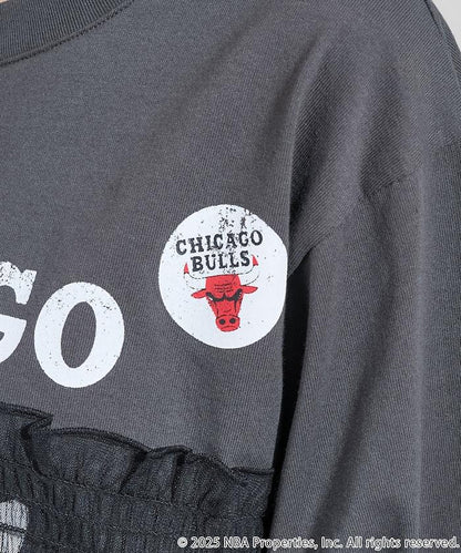 NBA網紗荷葉邊長袖T恤