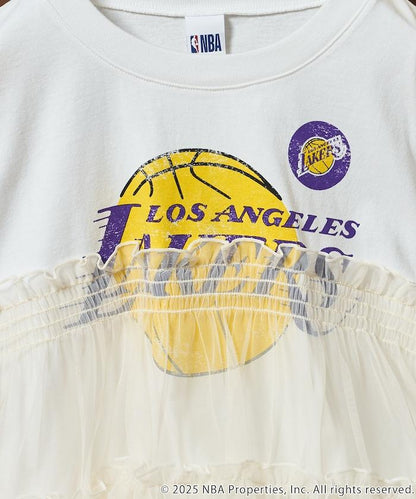 NBA網紗荷葉邊長袖T恤