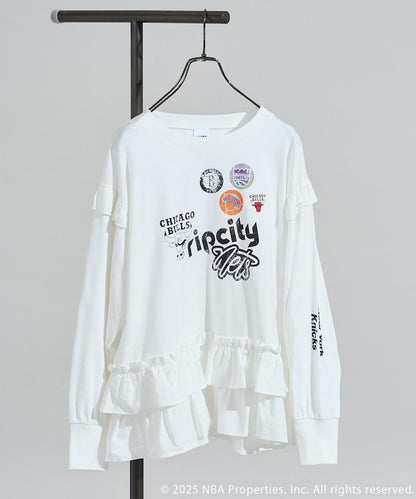 NBA 拼接布長袖T恤裙