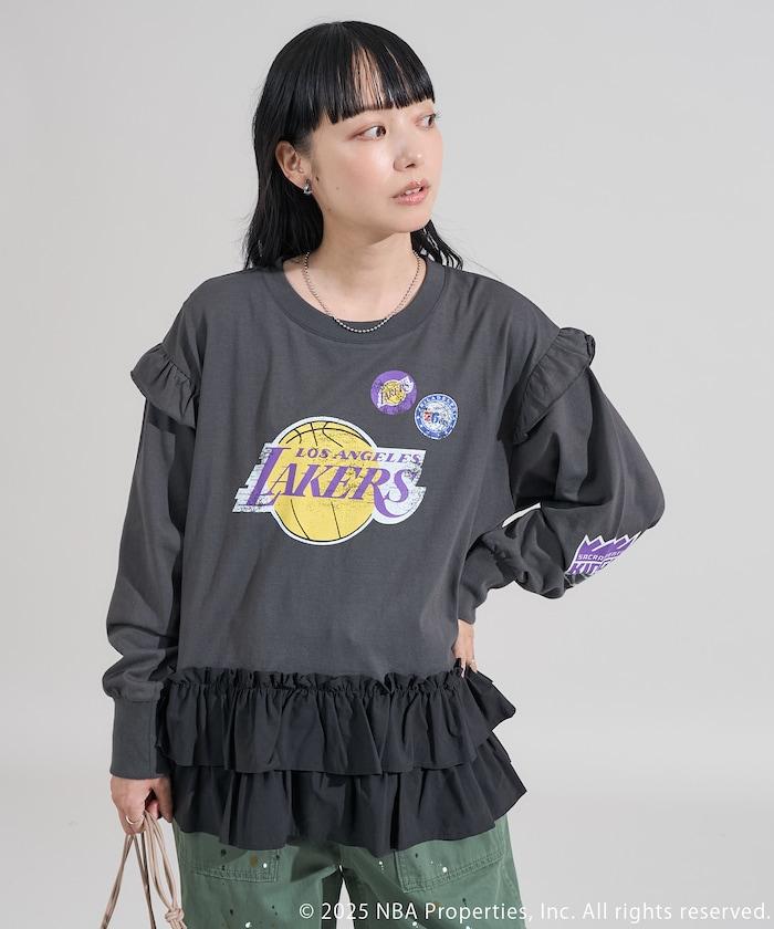 NBA 拼接布長袖T恤裙