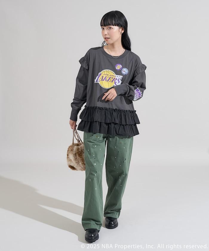 NBA 拼接布長袖T恤裙