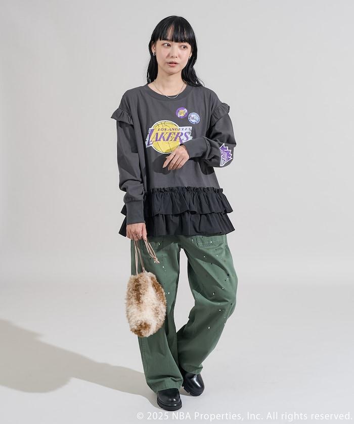 NBA 拼接布長袖T恤裙