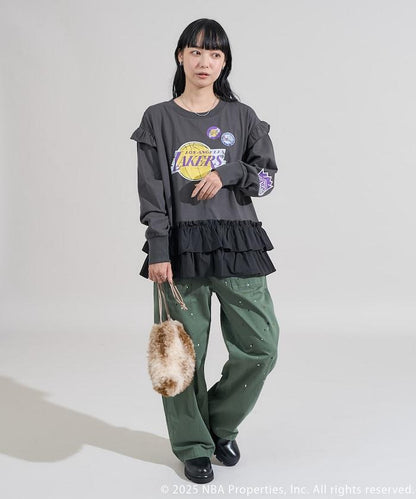 NBA 拼接布長袖T恤裙