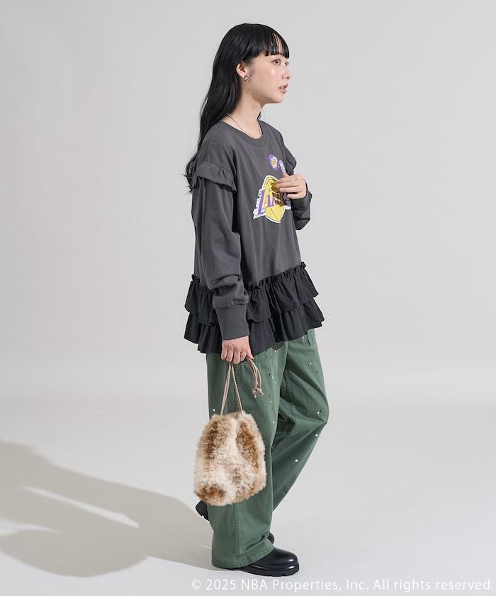 NBA 拼接布長袖T恤裙