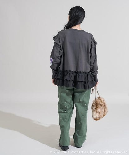 NBA 拼接布長袖T恤裙