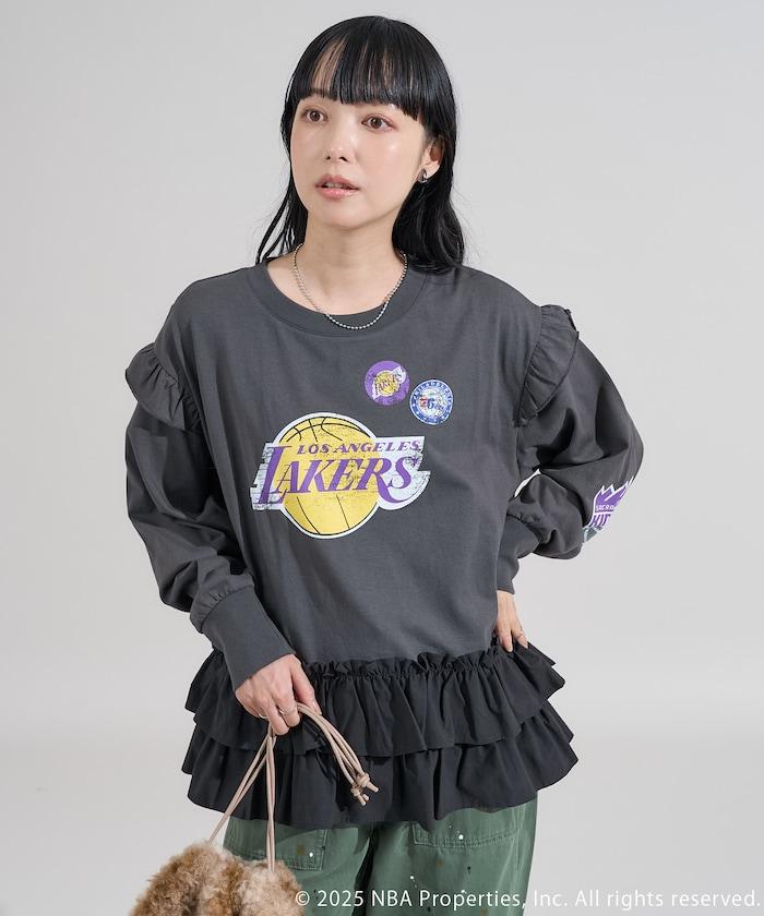 NBA 拼接布長袖T恤裙