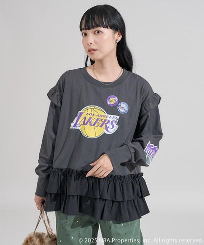 NBA 拼接布長袖T恤裙