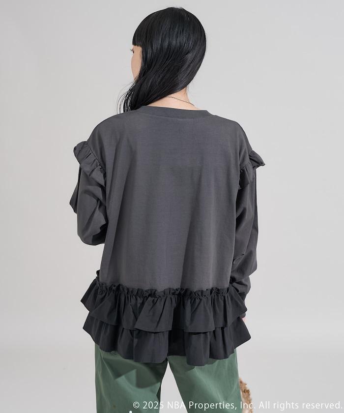 NBA 拼接布長袖T恤裙